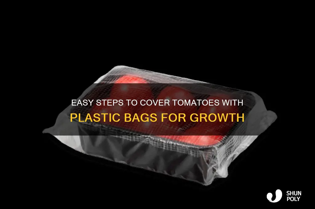 how to put plastic bag on tomato