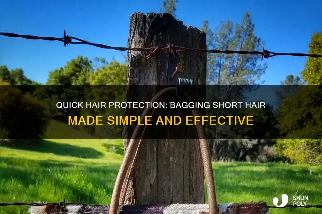 how to put short hair in plastic bag on your