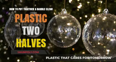 Easy DIY Guide: Assembling a Clear Plastic Bauble in Two Halves