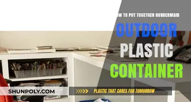 Assembling Rubbermaid's Outdoor Plastic Container: A Quick Guide