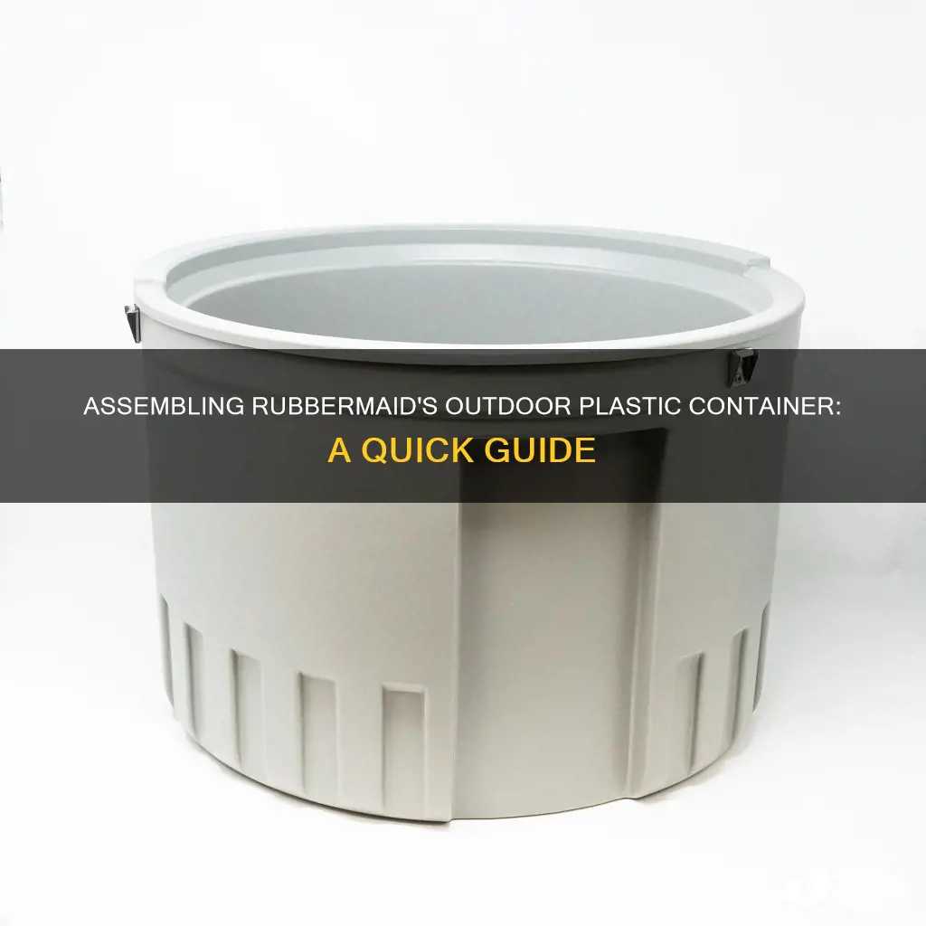 how to put together rubbermaid outdoor plastic container