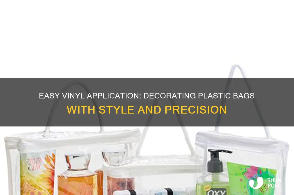 how to put vinyl on plastic bag