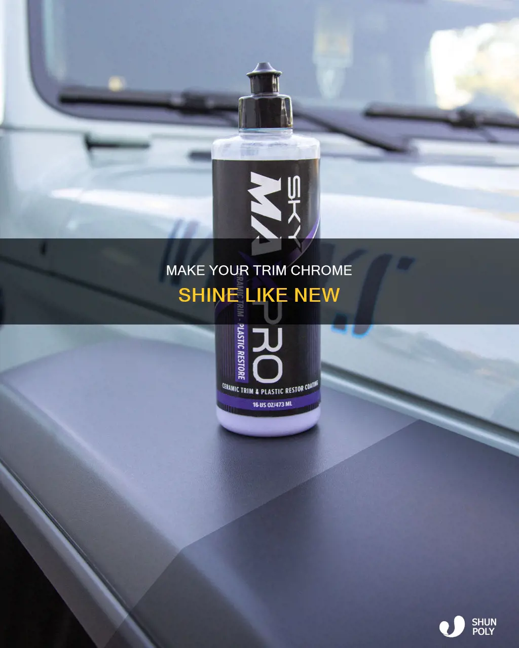 how to quickly shine plastic trim chrome