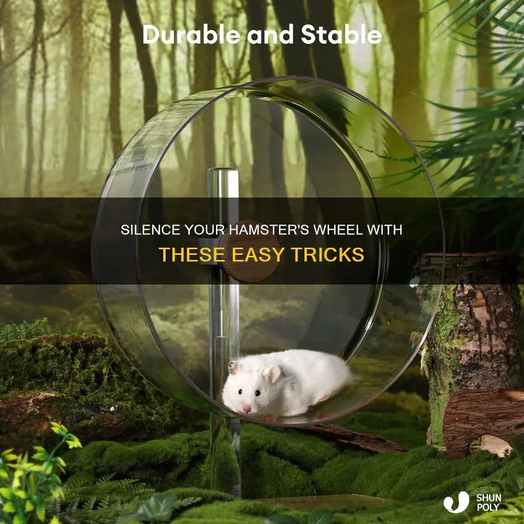 how to quiet a plastic hamster wheel