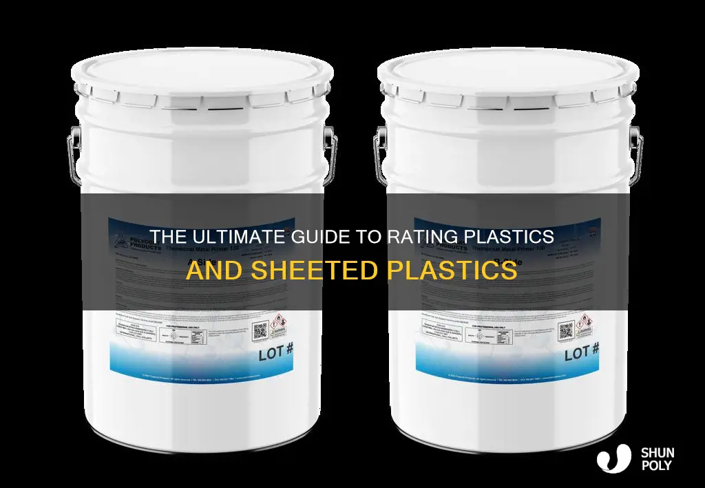 how to rate plastic or sheeted plastic