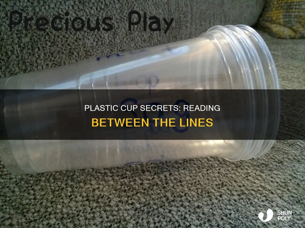 how to read a plastic cup