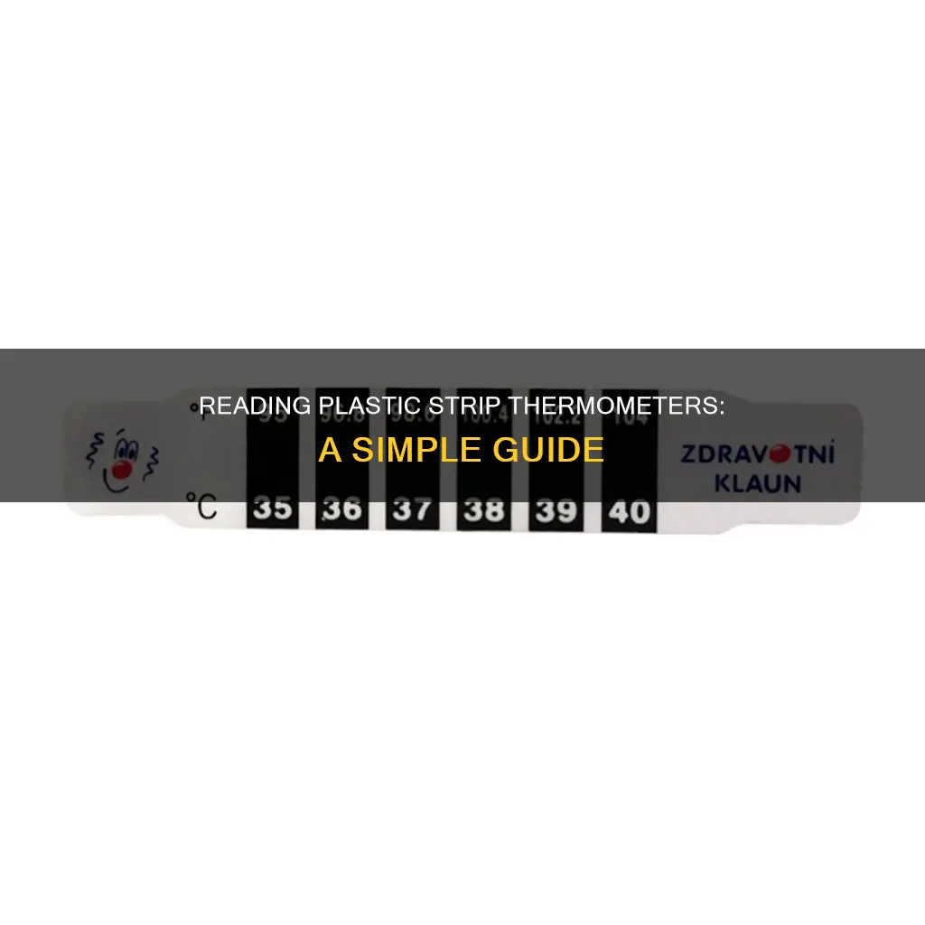 how to read a plastic strip thermometer