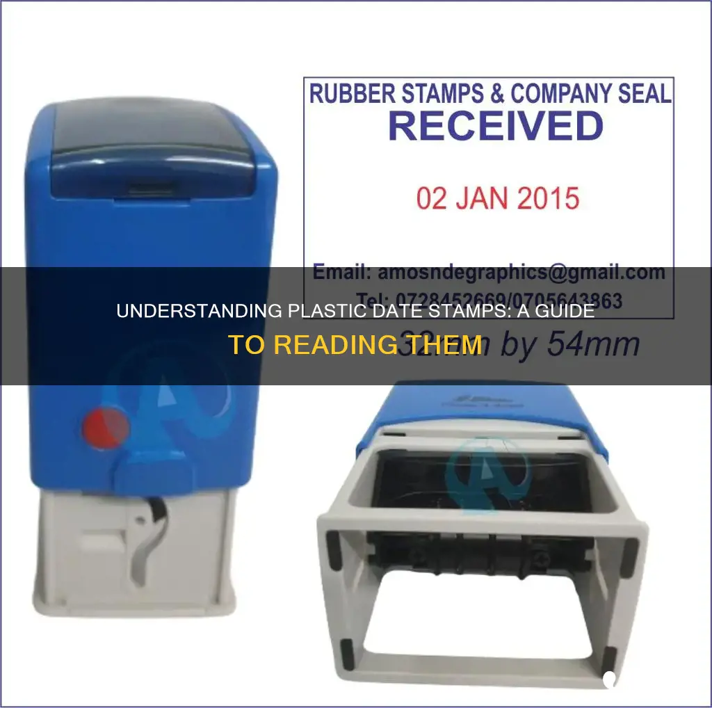 how to read plastic date stamps