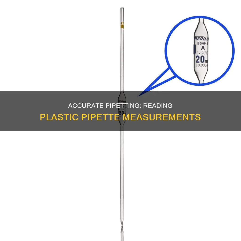 how to read plastic pipette measurements