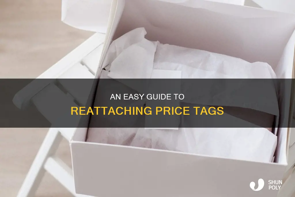 how to reattach a plastic price tag
