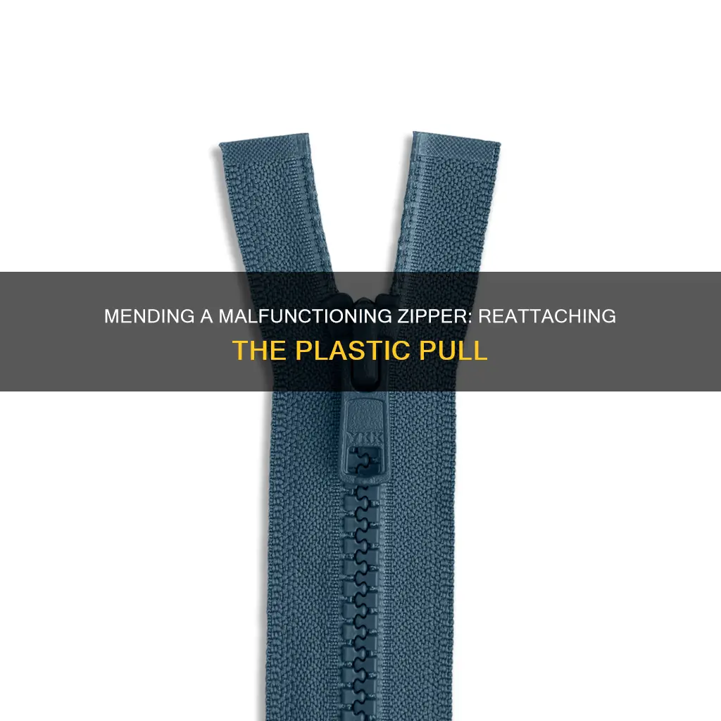 how to reattach a plastic zipper
