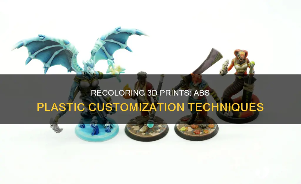 how to recolor 3d printed abs plastic