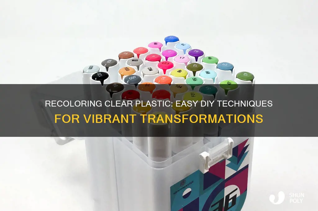 how to recolor clear plastic