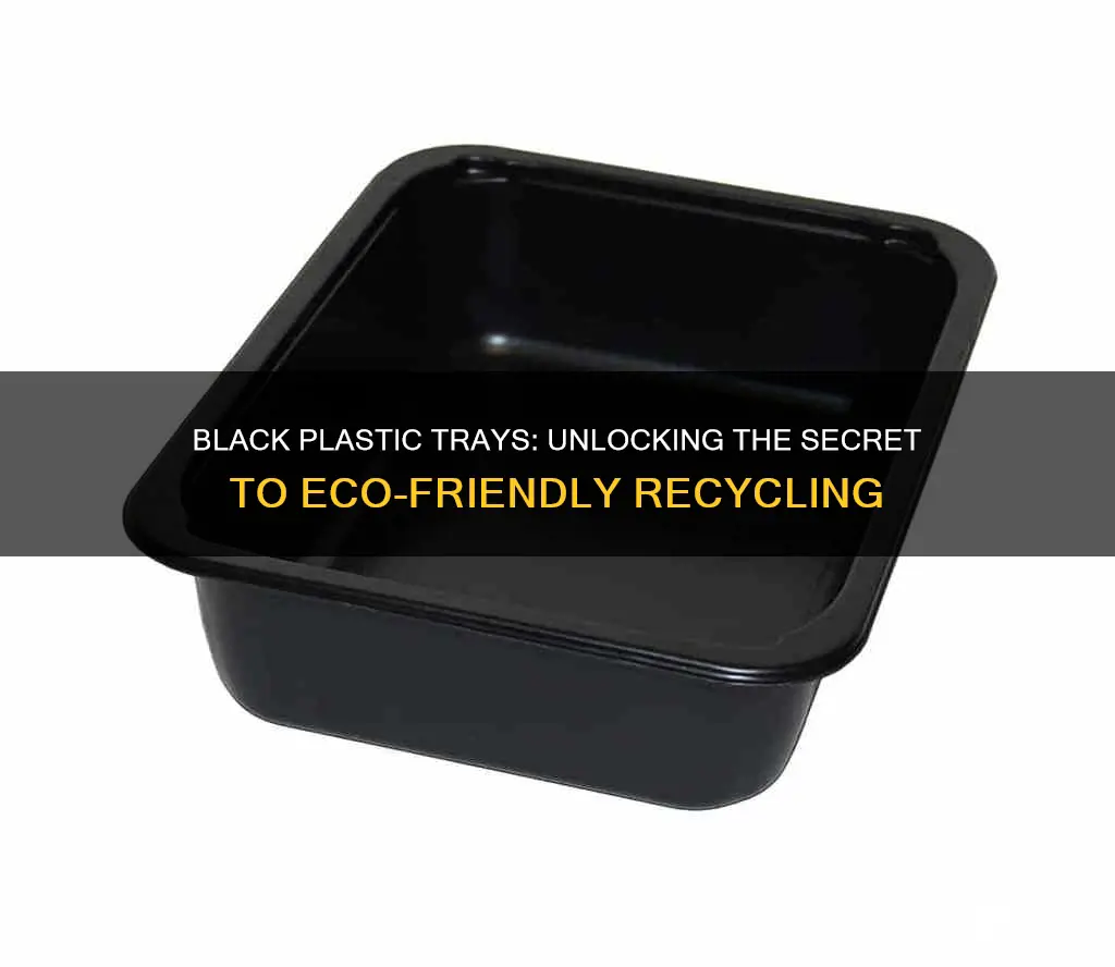 how to recycle black plastic food trays