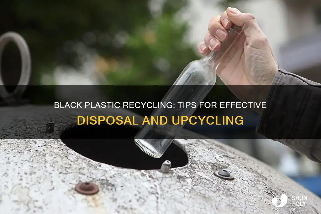 how to recycle black plastic