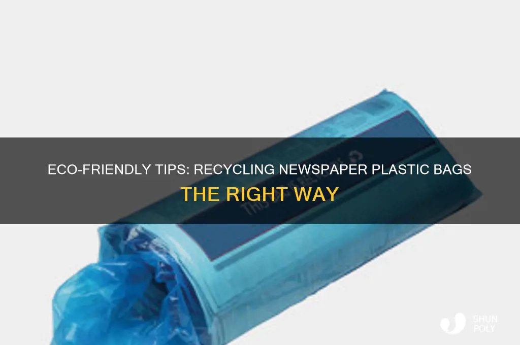 how to recycle newspaper plastic bags