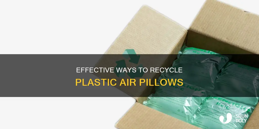 how to recycle plastic air pillows