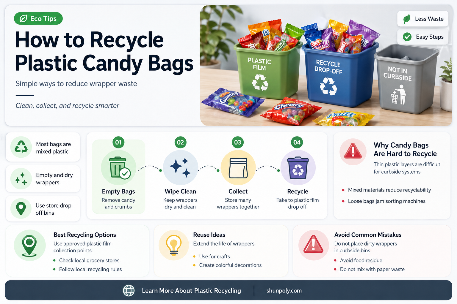 are plastic candy bags recyclable