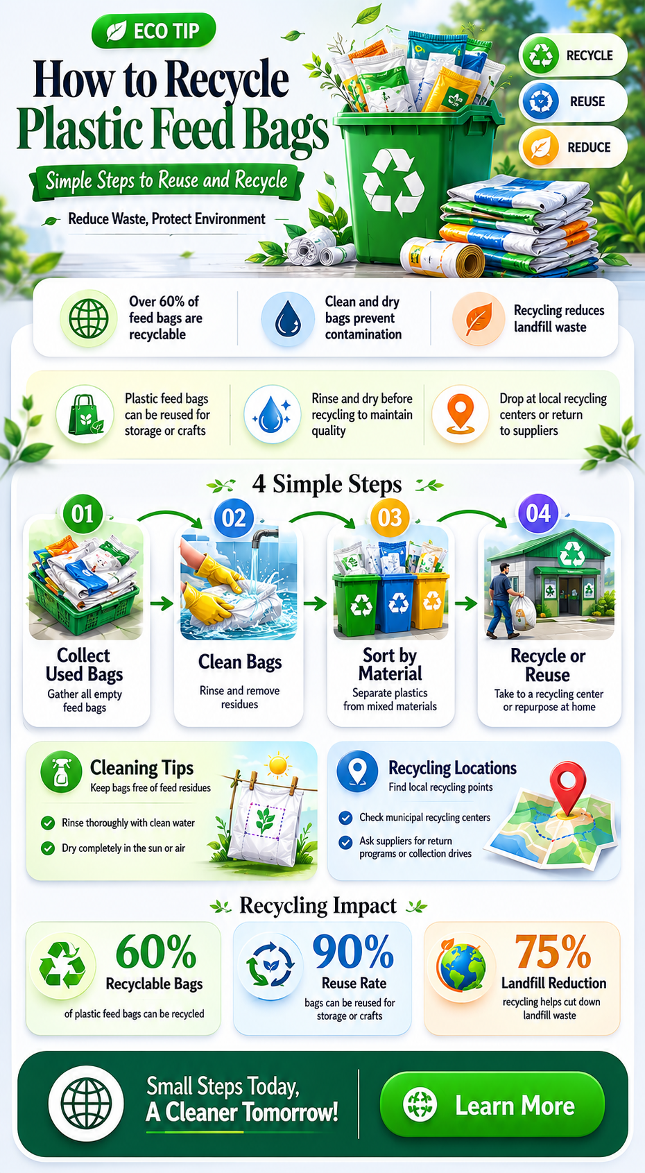 are plastic feed bags recyclable