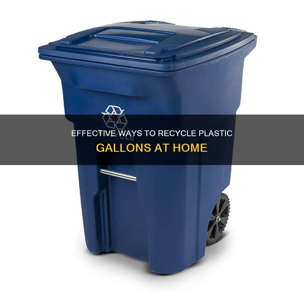 how to recycle plastic gallon