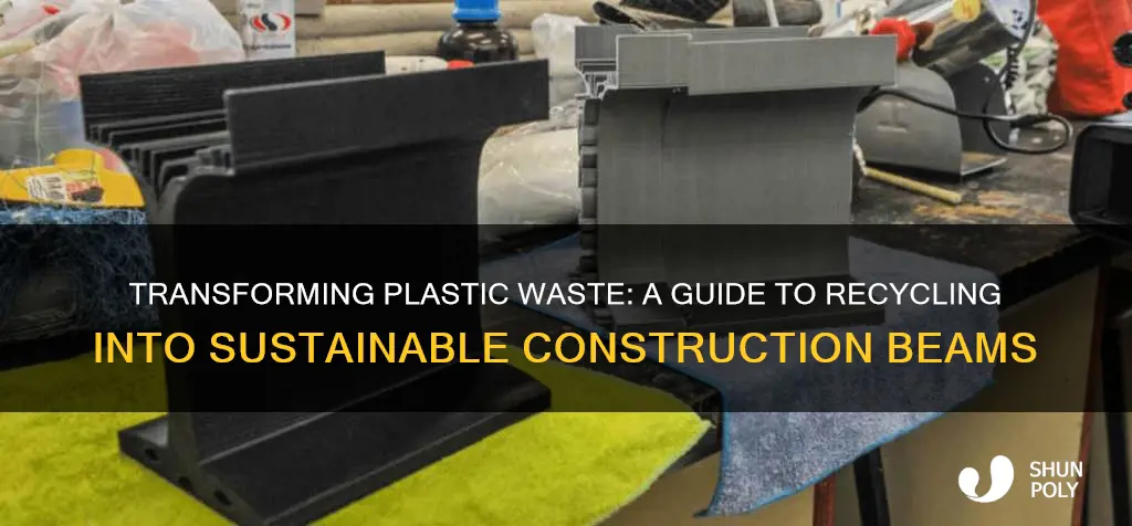 how to recycle plastic into construction beams