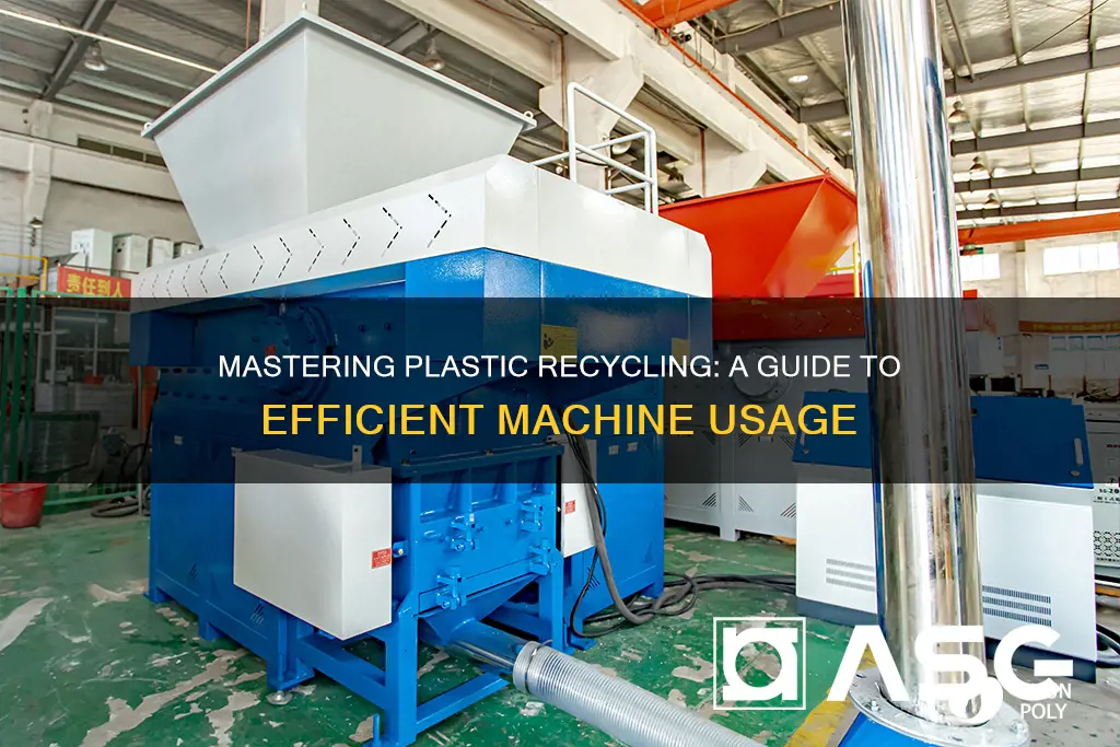 how to recycle plastic machine