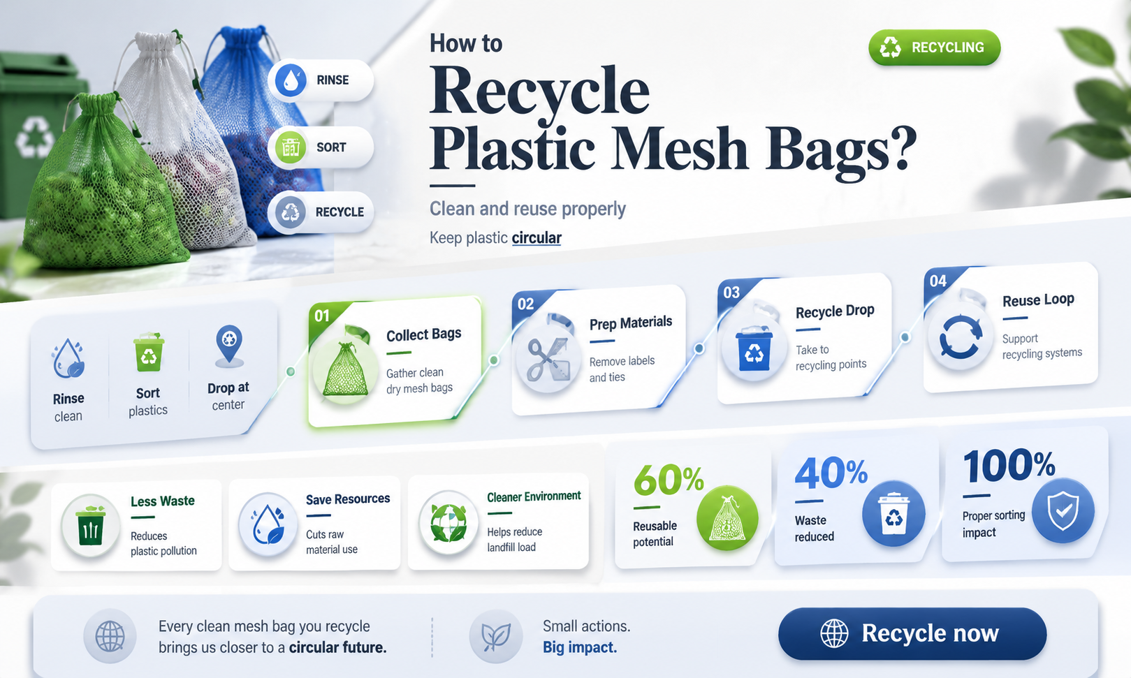 are plastic mesh bags recyclable
