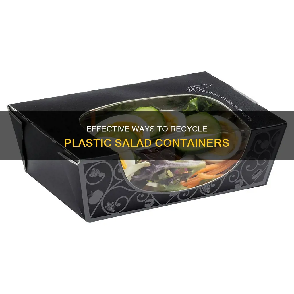 how to recycle plastic salad containers