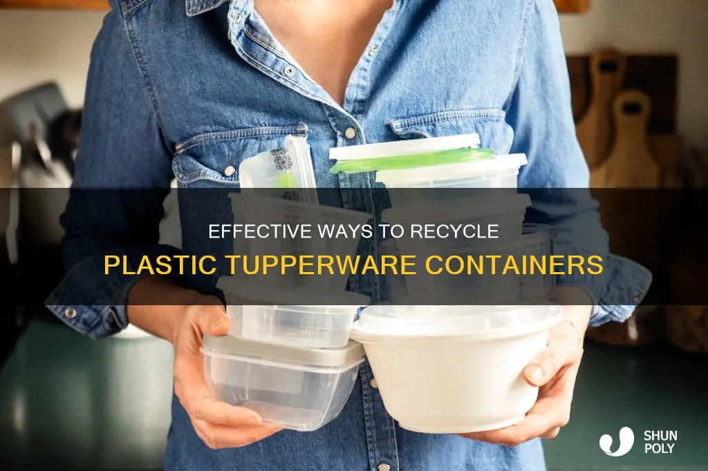 how to recycle plastic tupperware