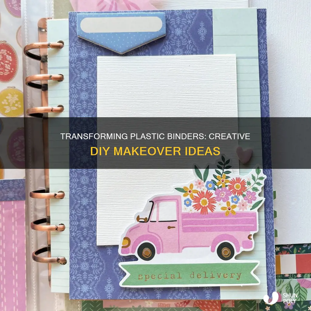 how to redecorate a plastic binder