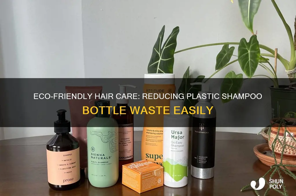 how to reduce plastic shampoo bottles