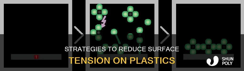 how to reduce surface tension of plastic
