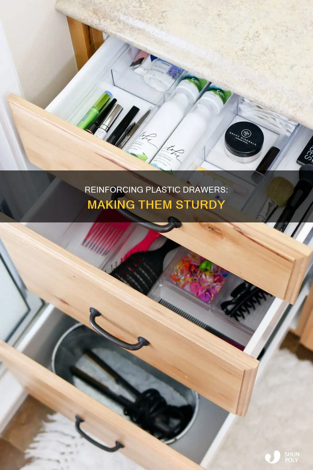 how to reenforce a plastic drawers