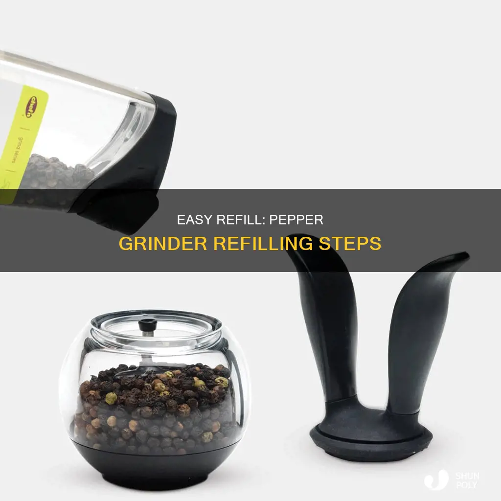 how to refill a plastic pepper grinder