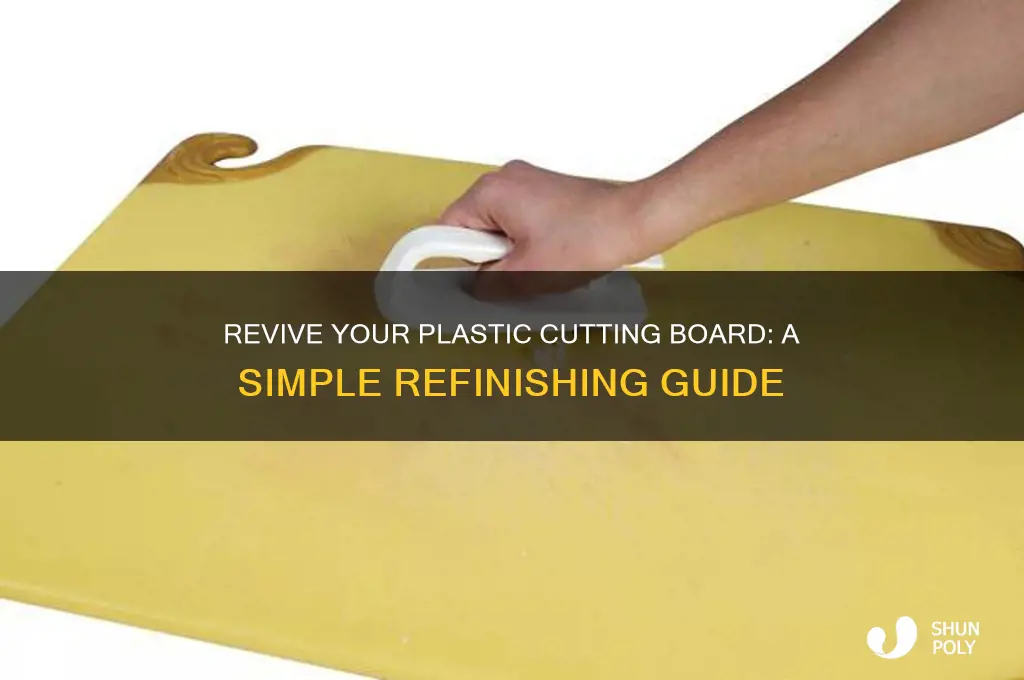 how to refinish a plastic cutting board
