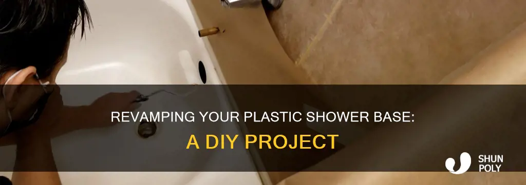 how to refinish plastic shower base