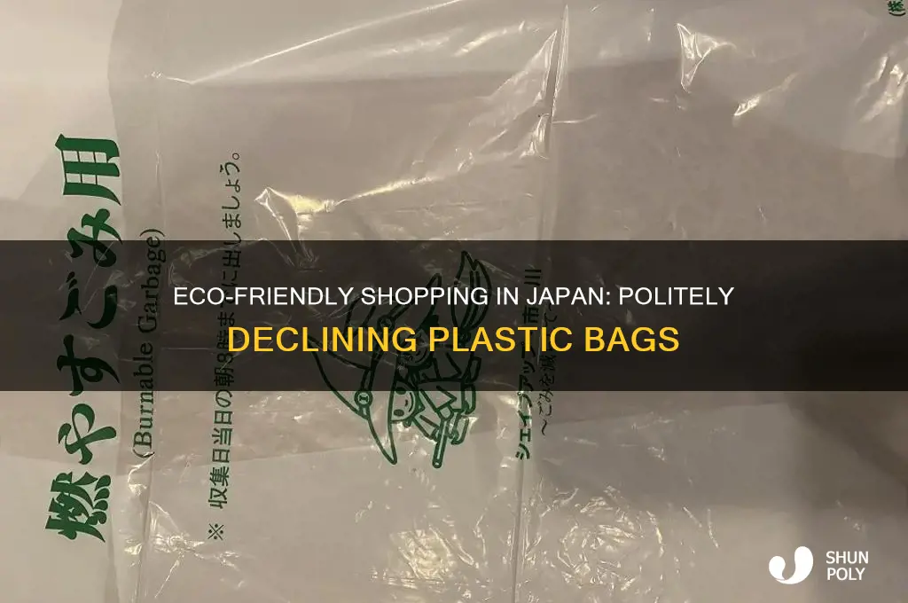 how to refuse a plastic bag in japan