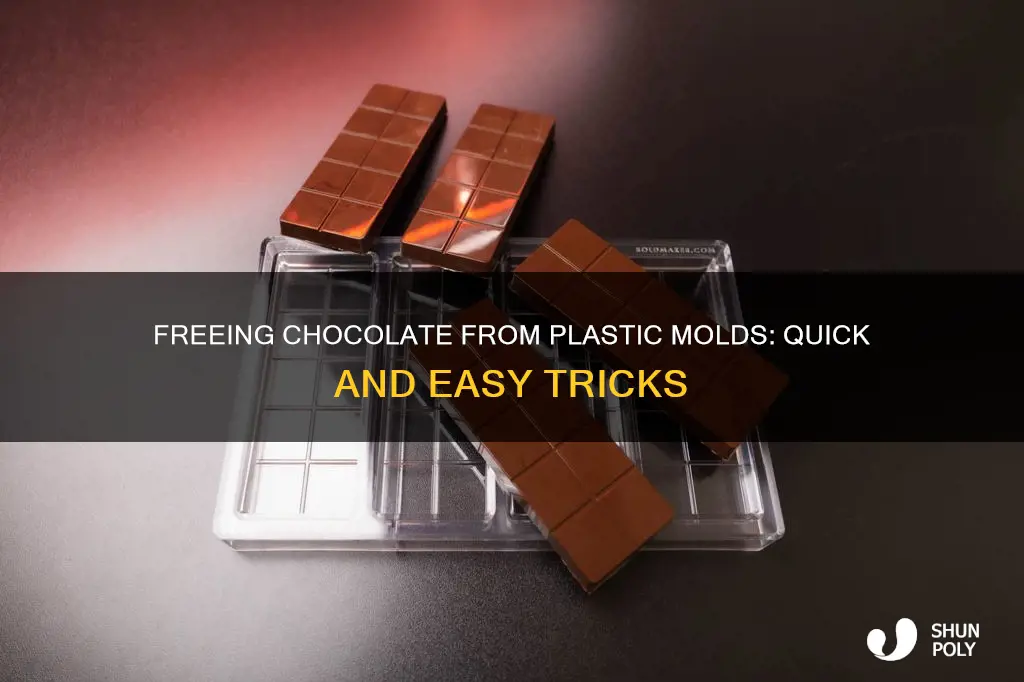 how to release chocolate from plastic molds
