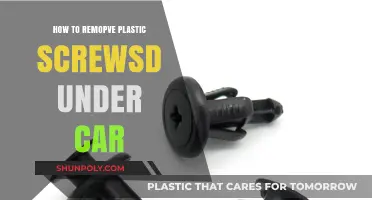 Removing Stuck Plastic Screws Under Your Car
