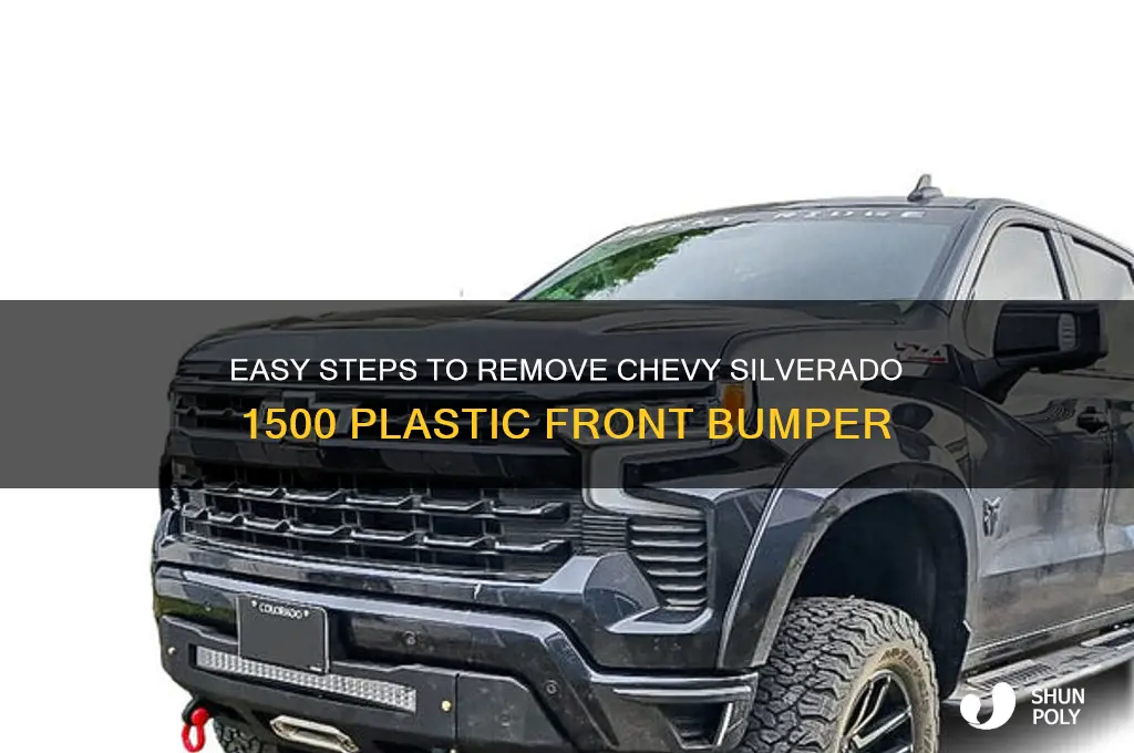 how to removal the plastic front bumper chevy silverado 1500