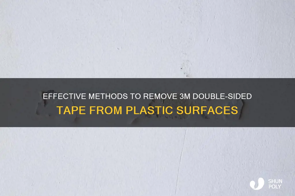 how to remove 3m double sided tape from plastic