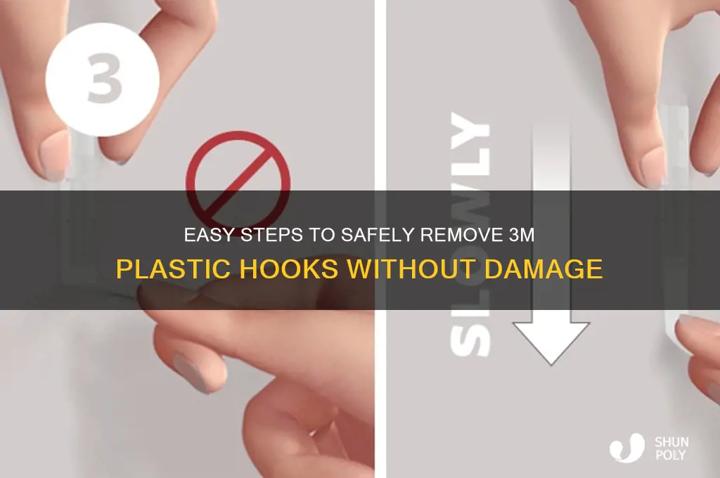 how to remove 3m plastic hooks