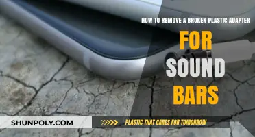 Fix Your Sound Bar: Easy Steps to Remove Broken Plastic Adapters