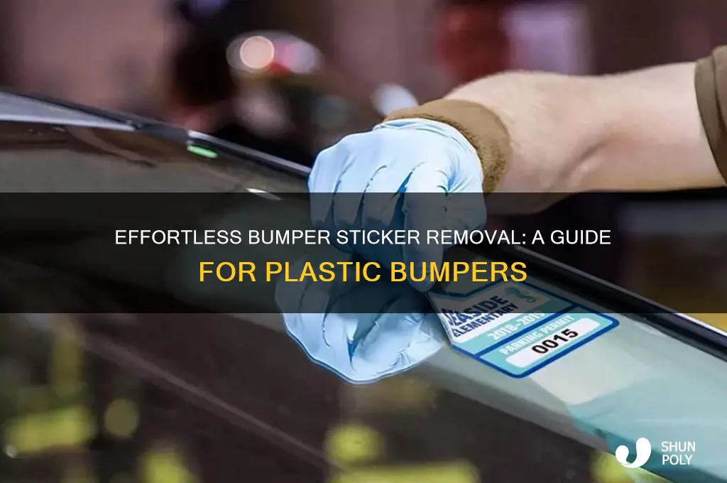 how to remove a bumper sticker from a plastic bumper