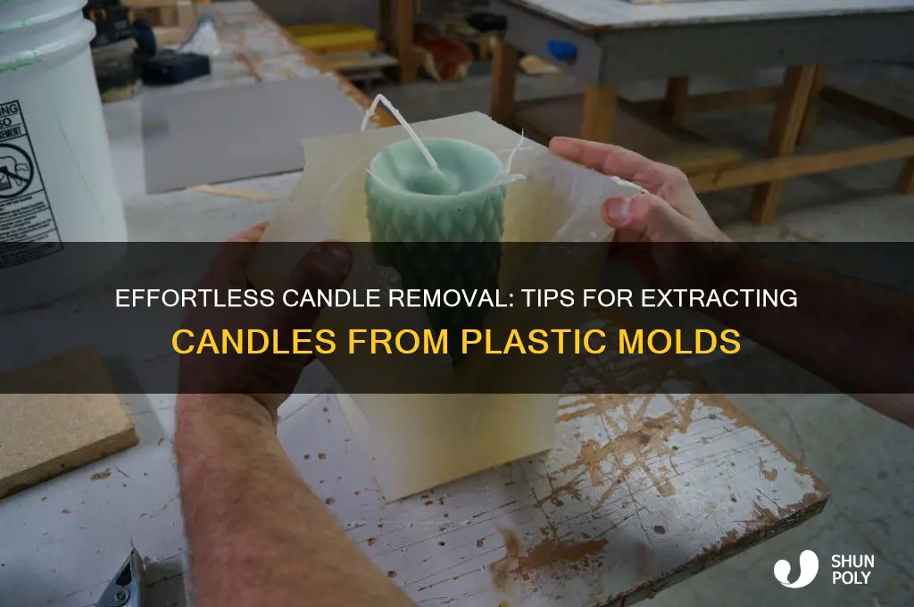 how to remove a candle from a plastic mold