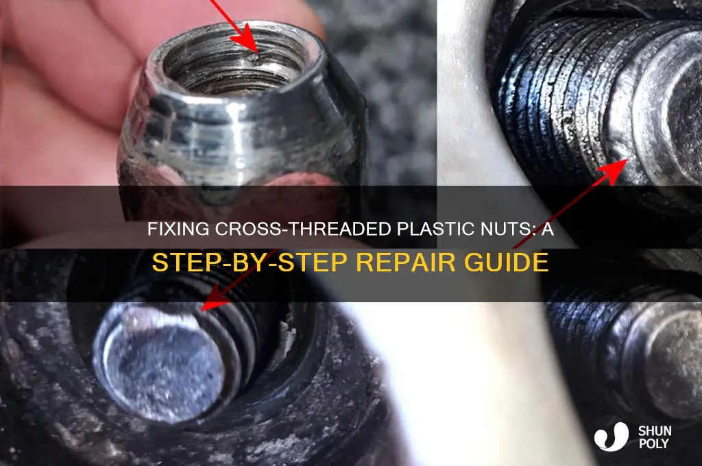 how to remove a cross threaded plastic nut