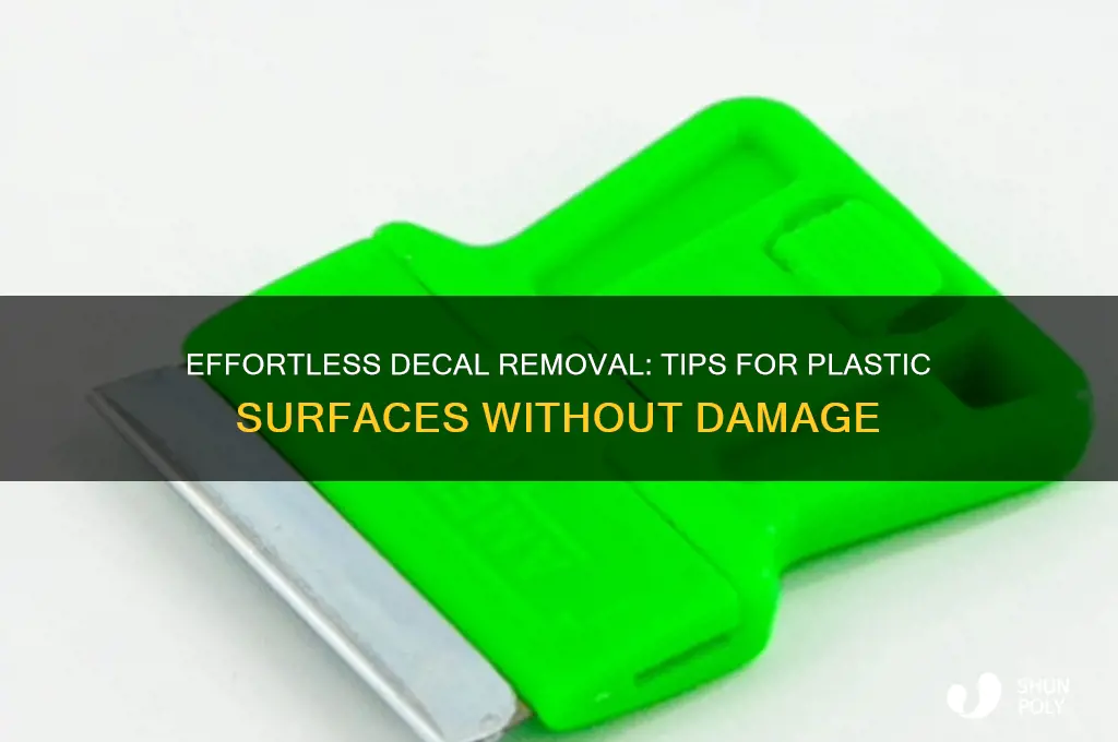 how to remove a decal from plastic