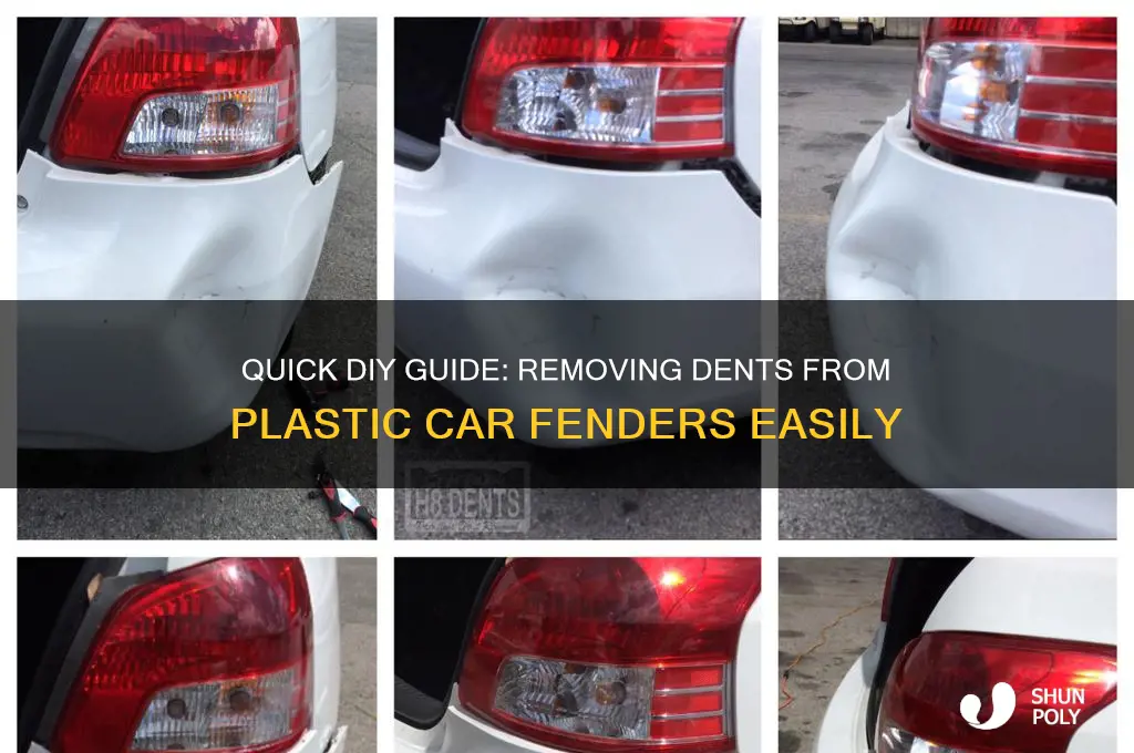 how to remove a dent on a plastic fender