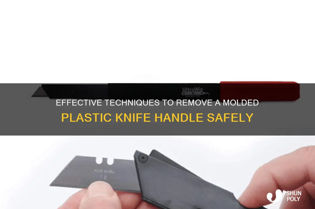 how to remove a molded plastic knife handle