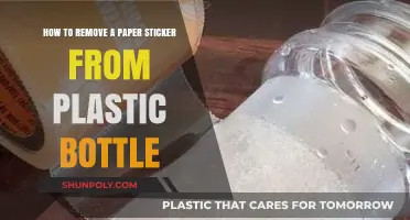 Effortless Tips to Remove Paper Stickers from Plastic Bottles